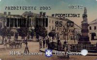 Rzeszow, bilet sieciowy podmiejski Us, padziernik 2003, 85z