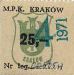 Krakw, znaczek miesiczny, IV.1971r., 25z