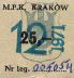 Krakw, znaczek miesiczny, XII.1971r., 25z