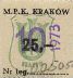 Krakw, znaczek miesiczny, X.1973r., 25z
