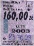 Pock, znaczek miesiczny, luty 2003, 160z