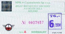 Czstochowa - miesiczny na okaziciela, czerwiec 2004, 76z