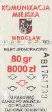 Wrocaw - 80gr / 8000z, seria AB; rok 1996