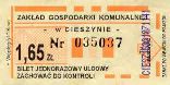Cieszyn - Wglogryf, rok 2004, 1,65z, bilet ulgowy, kremowy papier