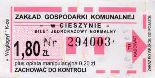 Cieszyn - Wglogryf, rok 2004, 1,80z+0,20z, bilet normalny nabyty u kierowcy, biay papier