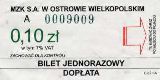 Ostrw Wielkopolski, dopata, 0,10z, numer ciemnozielony