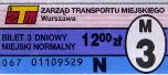 Warszawa - magnetyczny z mikrodrukiem, M3 N, 12,00z, seria 067
