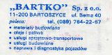 Bartoszyce, 0.75z, rewers niebieski