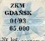 ZKM Gdask, znaczek miesiczny, 04/93, 65000z