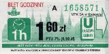 Krakw, rok 2004 - bilet godzinny, 1,60z, numer trawiastozielony