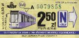 Krakw, rok 2004 - bilet podmiejski normalny, 2,50+0,50z