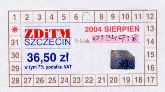 Szczecin - sierpie 2004; 36,50z