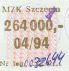 Szczecin, znaczek miesiczny, kwiecie 1994, 264000z