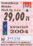 Pock, znaczek miesiczny, kwiecie 2004, 29,00z