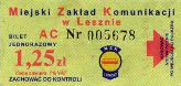 Leszno - z logo MZK (od marca 2005), 1,25z