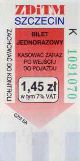 Szczecin, logo ZDiTM, 1,45z, seria K, numer turkusowozielony