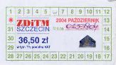 Szczecin - padziernik 2004; 36,50z