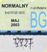 Biaystok, bilet miesiczny imienny normalny, strefy I+II, maj 2003
