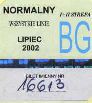 Biaystok, bilet miesiczny imienny normalny, strefy I+II, lipiec 2002