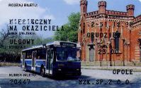 Opole, plastikowy bilet miesiczny - na zdjciu fort pod Kopcem Kociuszki w Krakowie