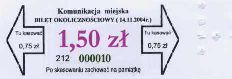 d, bilet okolicznociowy - 20 rocznica wycofania z eksploatacji autobusw Jelcz MEX 