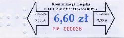 d, bilet okolicznociowy - tramwajowy sylwester 2004/2005, 6,60z