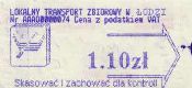 d, bilet z automatu, ciemny papier (znak wodny: d) - 1,10z
