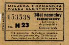 Miejska Poznaska Kolej Elektryczna - normalny, seria N23