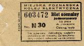 Miejska Poznaska Kolej Elektryczna - normalny, seria N30