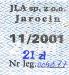 Jarocin, znaczek miesiczny, listopad 2001, 21z