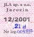 Jarocin, znaczek miesiczny, grudzie 2001, 21z
