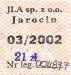 Jarocin, znaczek miesiczny, marzec 2002, 21z
