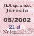 Jarocin, znaczek miesiczny, maj 2002, 21z