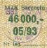 Szczecin, znaczek miesiczny, maj 1993, 46000z