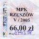 Rzeszw - znaczek miesiczny, maj 2005, 66,00z
