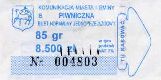 Piwniczna, 85gr / 8500z, seria B