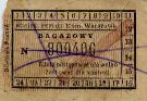 Warszawa, bilet bagaowy, lata 50-te