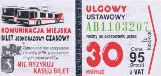Lublin - 0,95z, bilet 30-minutowy ulgowy ustawowy, seria AB
