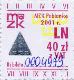 Pabianice, znaczek miesiczny, rok 2001, LN, 40z, hologram trjktny