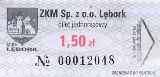 Lbork - seria M-05, numer omiocyfrowy, 1,50z