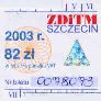 Szczecin, bilet kwartalny - rok 2003, 82z