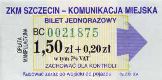Szczecin, 1,50z+0,20z, seria BC, numer ciemnozielony