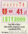 Gdynia, znaczek miesiczny, luty 2005, 41z