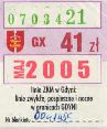 Gdynia, znaczek miesiczny, maj 2005, 41z