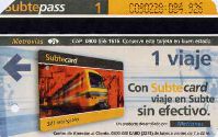 Buenos Aires - 1 viaje, zdjcie karty Subtecard