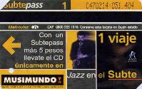 Buenos Aires - 1 viaje, Jazz en el Subte