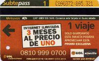 Buenos Aires - 1 viaje, uol sinectis - internet limitada