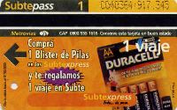 Buenos Aires - 1 viaje, Subtexpress, baterie