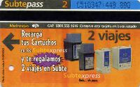 Buenos Aires - 2 viajes, Subtexpress, tusze