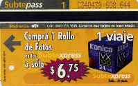 Buenos Aires - 1 viaje, Subtexpress, Konica 100, $6,75